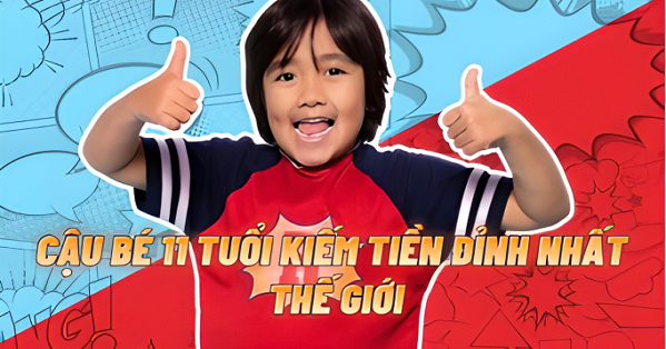 Cậu bé lai Việt kiếm tiền đỉnh nhất thế giới: Kiếm gần 700 tỷ đồng/ năm nhờ nghề “đập hộp”, trở thành triệu phú Youtuber khi chỉ mới 5 tuổi.